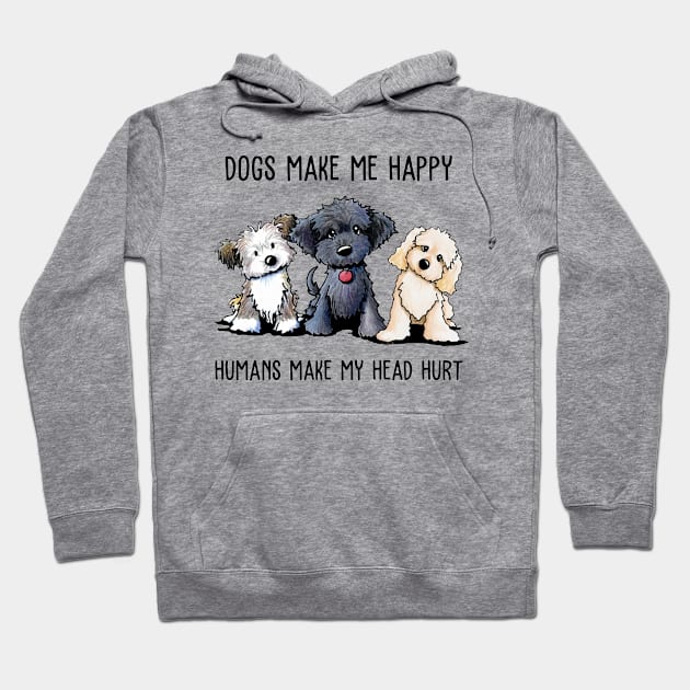 Dogs Make Me So Happy Hoodie by irieana cabanbrbe